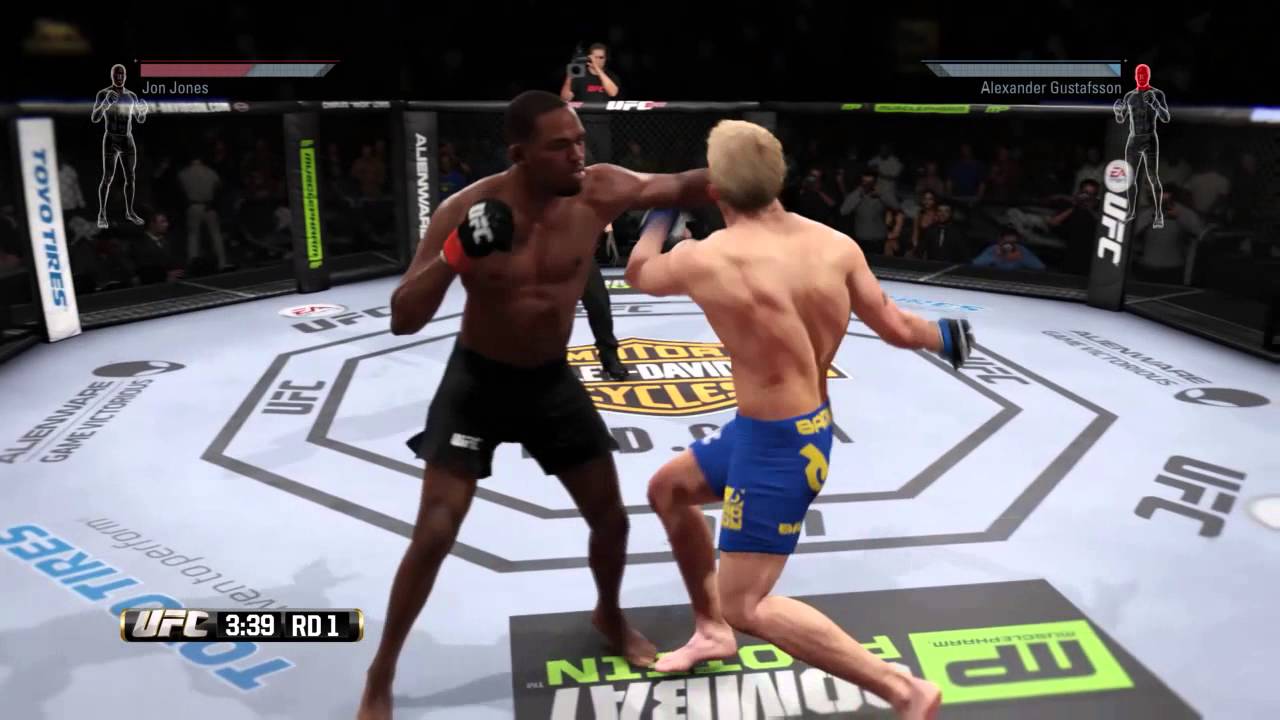 EA UFC Demo 4 hit combo followed a punch and axe kick KO YouTube