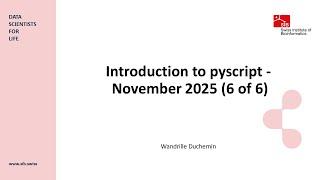 Introduction to pyscript - November 2025 (6 of 6)