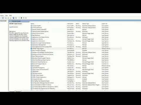 Enable or disable ASP NET State Service in windows