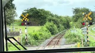 JR東日本　久留里線（上総亀山→久留里間）前面撮影　2023/7/15