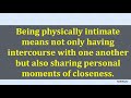 BENEFITS OF PHYSICAL INTIMACY IN YOUR RELATIONSHIP