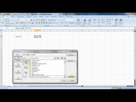 Use Hyperlink in Excel