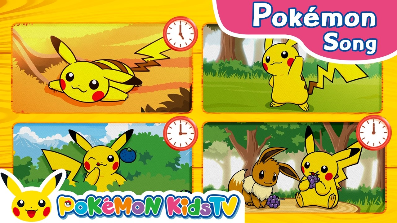 One Day with Pikachu | Pokémon Song | Original Kids Song | Pokémon Kids TV
