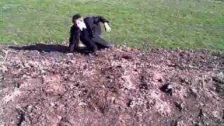 epic dolphin dive on mud