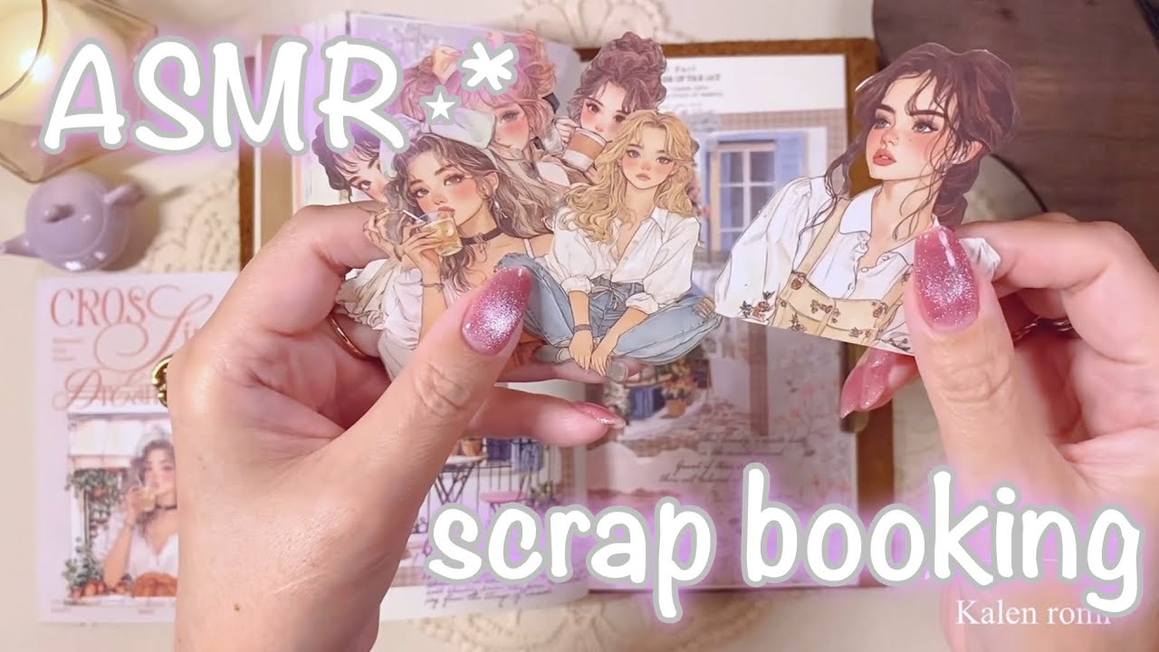 ASMR⋆* | いつもより長めな動画になったけど良かったら見てね❤️(こんな街に行ってみたい)っていうコラージュ| collage | scrapbooking | journal with me