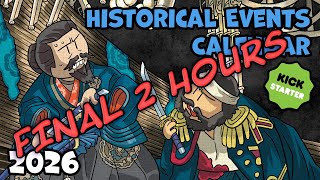 End of Kickstarter Countdown for our "History Happens Every Day" 2026 Calendar!