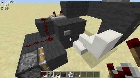 Minecraft 1.5: How To Make A Piston Elevator + Works in SMP