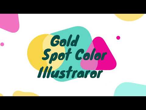 Gold Spot Color Creation in Illustrator