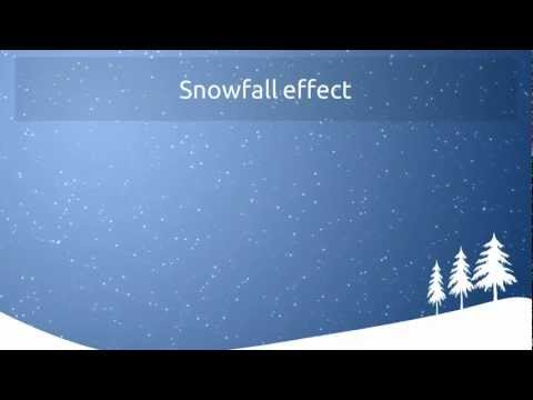 Snowfall effect in Tao Presentations