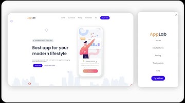 Making a simple landing page with HTML, SASS and JS