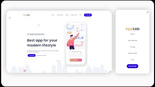 Making a simple landing page with HTML, SASS and JS