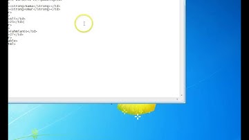 cara membuat tabel html