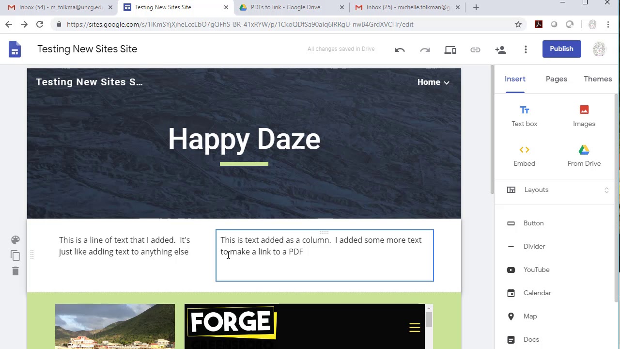 How to Make a Link to a PDF in Google Sites - YouTube
