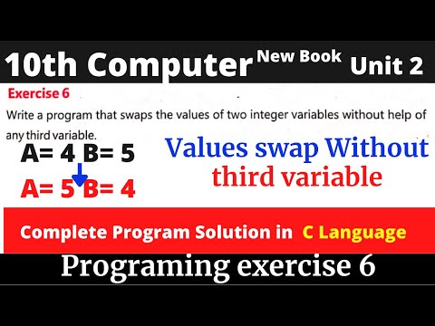 How to swap two numbers without using a temporary variable. C program to swap two no. without third