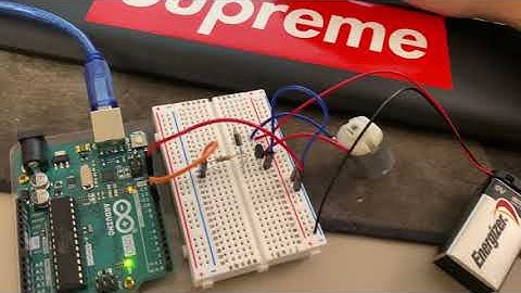 Arduino Experiment 4 - PWM DC motor speed control