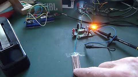 Capacitive touch slider with power led on the MSP430G2553