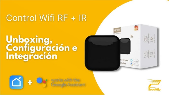 eMylo Control remoto inteligente WiFi IR RF, control remoto USB inteligente  IR RF compatible con Alexa y Google Assistant, IR Blaster para aire