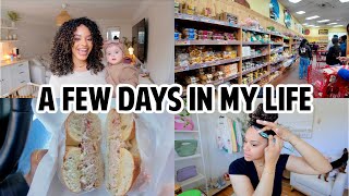 SISSY'S HAIR ROUTINE, MESSY BUN TUTORIAL, SKINCARE FAVS, ERRANDS DAY \& NEPHEW'S SHOW