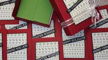 Video #103 How to Make an EASY Card Gift Box Simple! Instructions to Create a Perfect A2 Card Holder