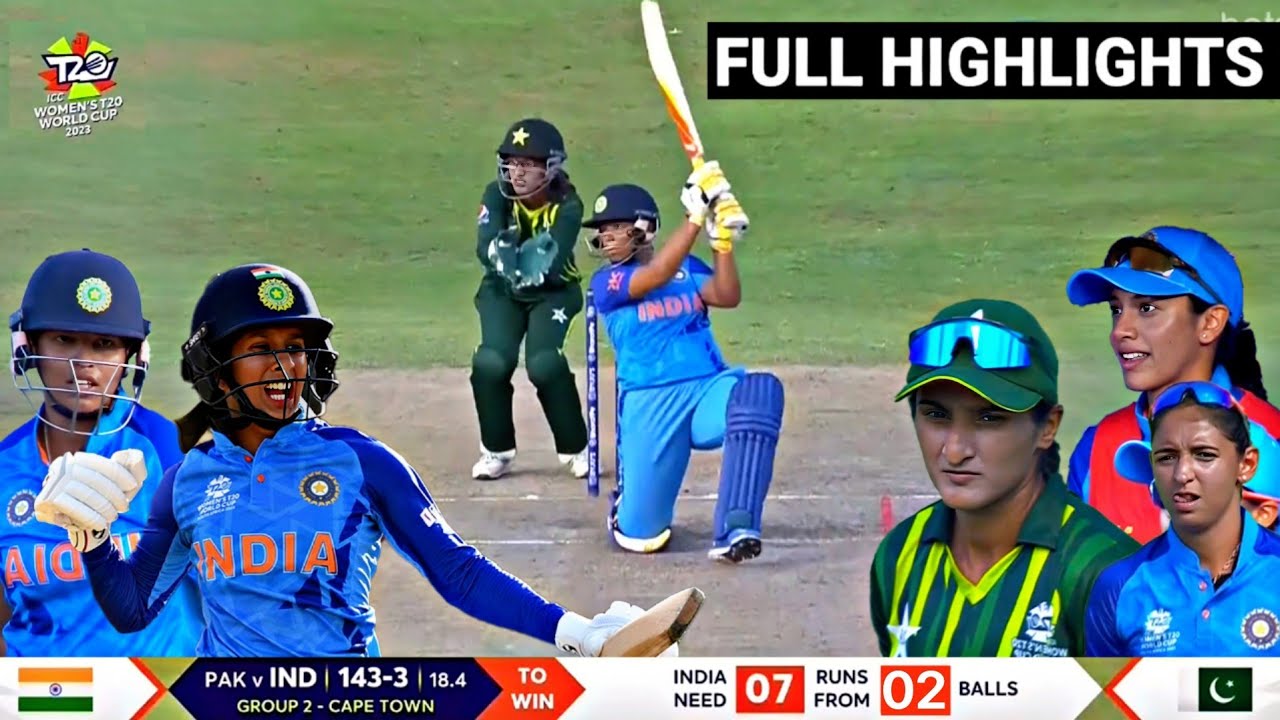 India Vs Pakistan Women full match Highlights Ind Vs Pak Women T20