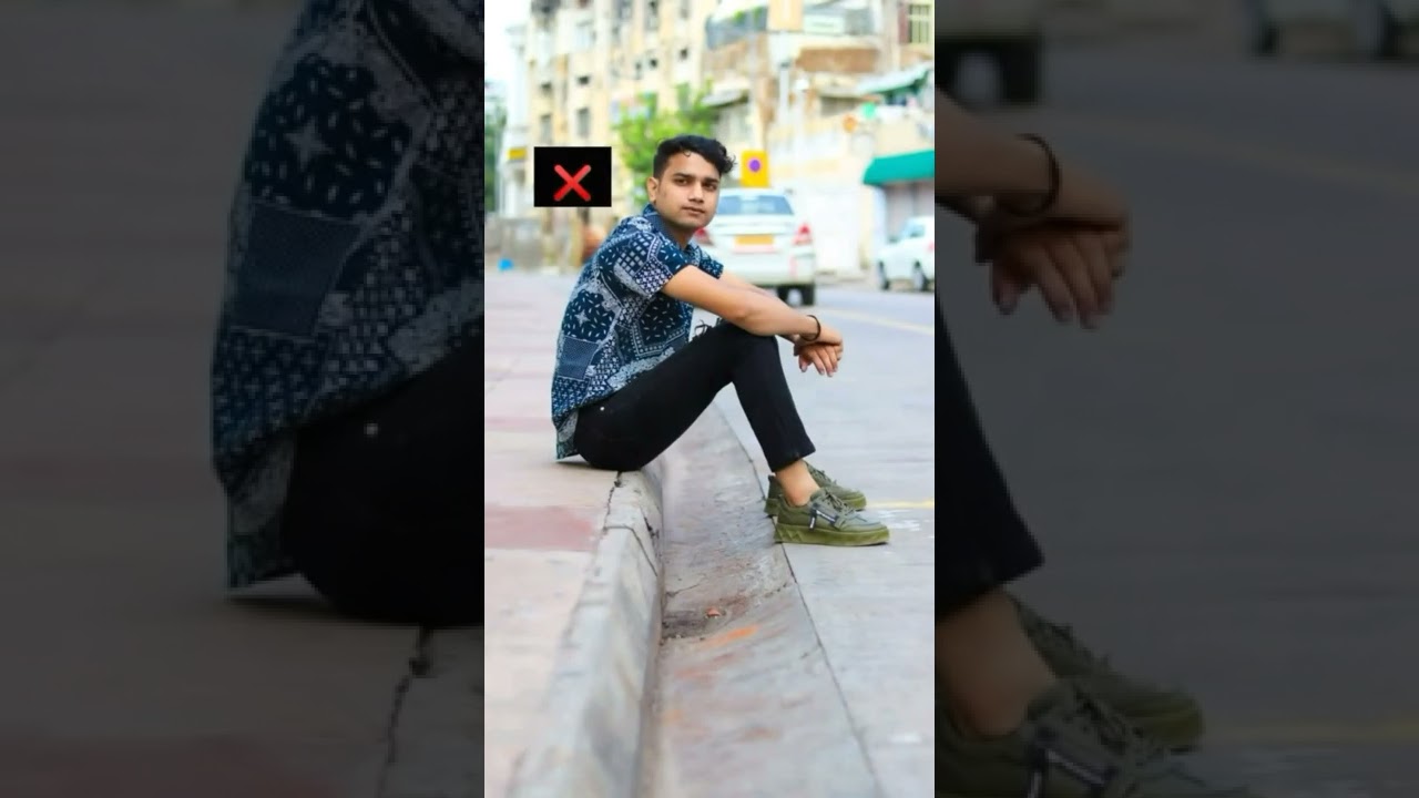 Sitting pose ideas | road photoshoot pose 😱📲 
