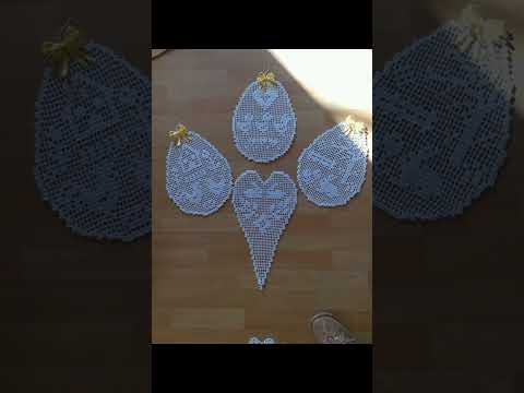 كروشيه دانتيل قلب أجمل التصاميم أنماط الكروشيه كروشيه كروساي صناعة يدوية فيروسي