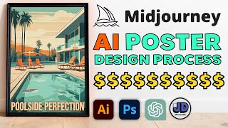 Design and Mockup Posters to Sell with Midjourney and ChatGPT!! [ AI Tutorial ]