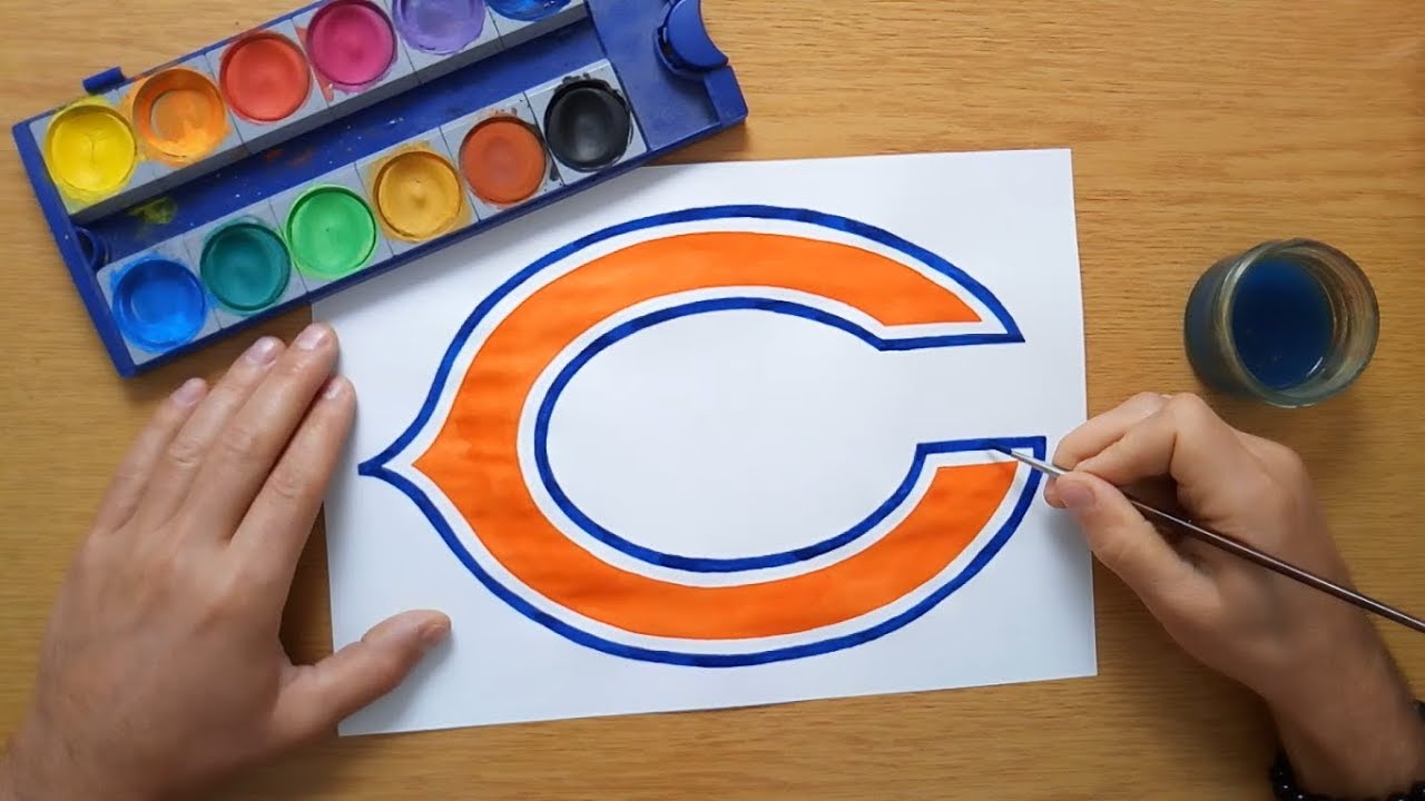 How To Draw The Chicago Bears Logo Nfl Youtube