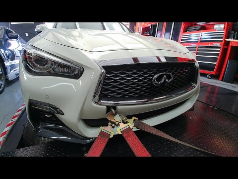 Today was the day. My turbo Q50 gets tuned..pleased w/numbers - YouTube