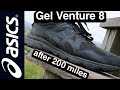Asics Gel Venture 8 Review after 200 Miles