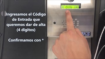 SYSCOM Audioportero telefonico DOORKING 1802-082 Registrar Códigos de Entrada