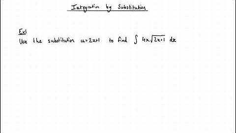 CAIE Mathematics (P3) - Integration by Substitution