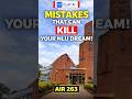 Mistakes That Can Kill Your NLU Dream. By AIR 963 CLAT  &amp;  263 AILET Topper !!
