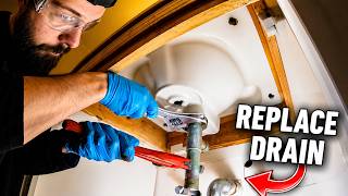How To Replace a Bathroom Sink Drain & Trap — NO LEAKS!