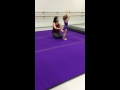 5yr old Violet working on backhandsprings