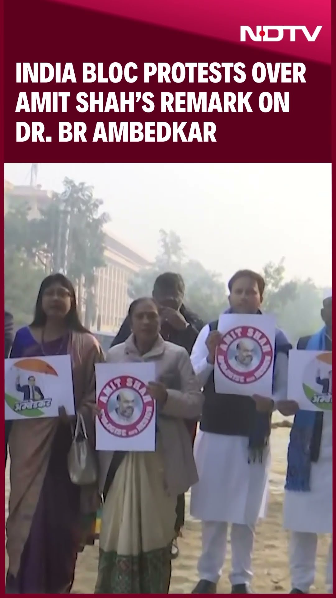 Parliament Session | INDIA Bloc Protests Over Amit Shah’s Remark on Dr. BR Ambedkar