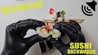 Oddly Satisfying Destruction: SUSHI [In Reverse] #371 ASMR (Relaxing) screenshot 3