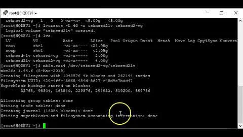 How to create a LVM Partition In Linux (RHCSA 8, Lesson 14C)