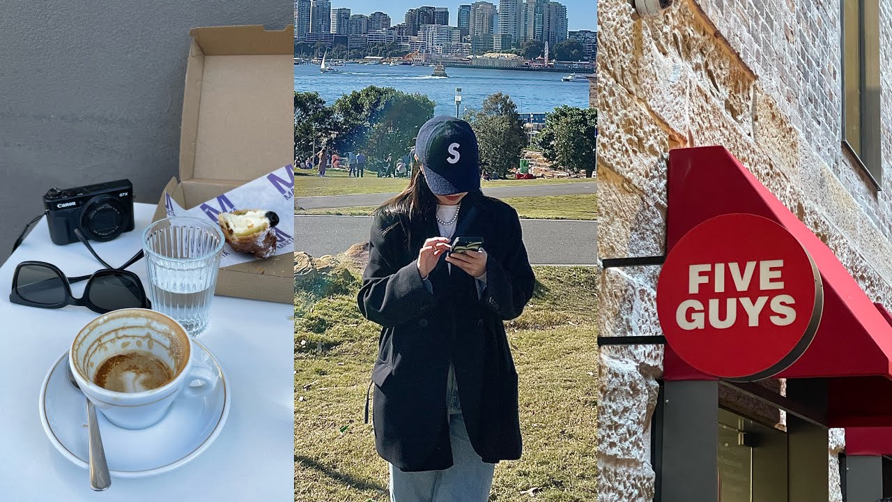 시드니 브이로그 롱위켄드, Five Guys Sydney CBD, Biennale, Hermes Sydney, 시드니 맛집