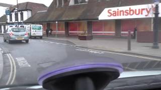 Andover. Hants. Floral Way to Barlows Lane via Salisbury Road & Town. 19.02.2015.