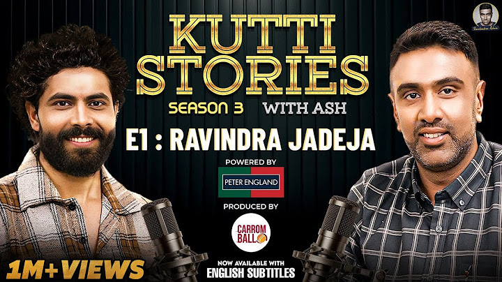 "CSK is Family" - Jaddu Gets Real | Kutti Stories with Ash | S3 E1