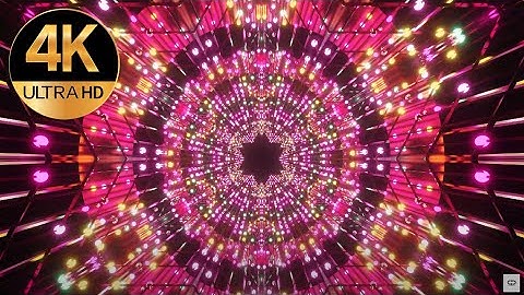 7 Hour 4K Abstract Sci-Fi Tunnel VJ Motion Background Neon Light Tunnel Free VJ Loops VJ Loops