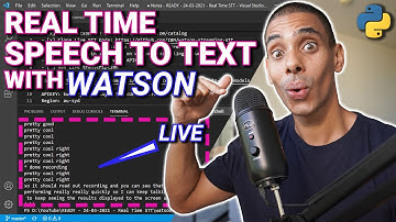 Live Speech to Text with Watson Speech to Text and Python | FREE Speech to Text API