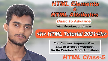 what is html attributes and html elements in bangla