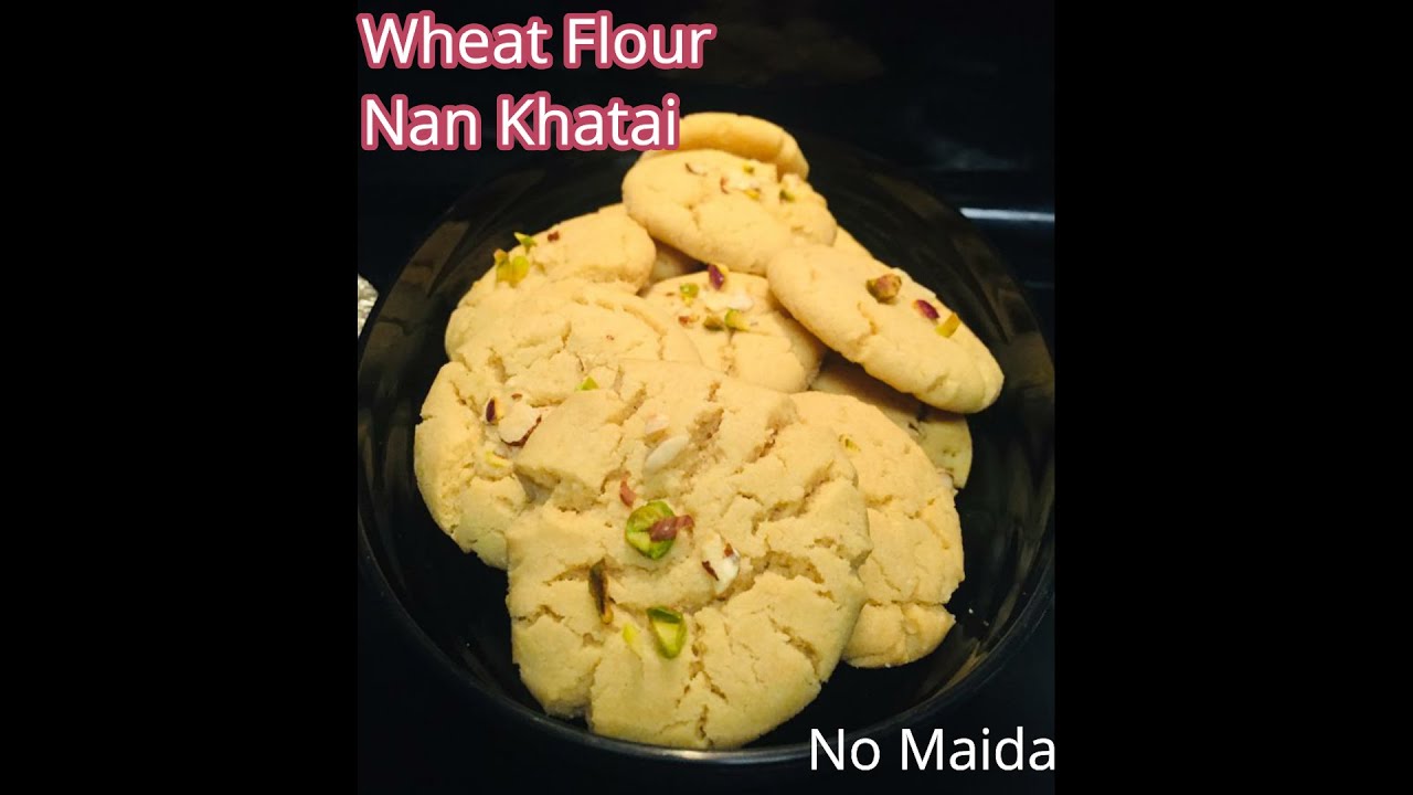 Nankhatai Recipe / Wheat Flour Nankhatai / healthy Bakery style