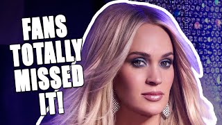 Carrie Underwood Hid Her Secret Right Under Our Noses