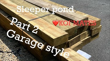 building a secure Sleeper koi  pond build part 2  my garage grow on 😀 #sleeperpond #koipond