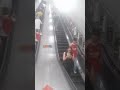 Arsenal Fans in Kings Cross Tube Station going to the Arsenal Victory Parade 31st May 2026
