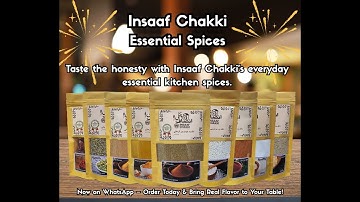 Essential Spices for Every Kitchen | Must-Have Masala Guide by Insaaf Chakki ✅  #organicspices