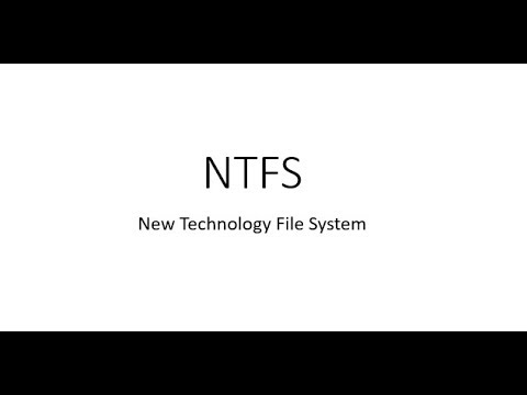 NTFS Dateisystem erklärt.